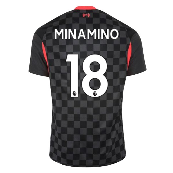 Camiseta Liverpool NO.18 Minamino 3ª Kit 2020 2021 Negro